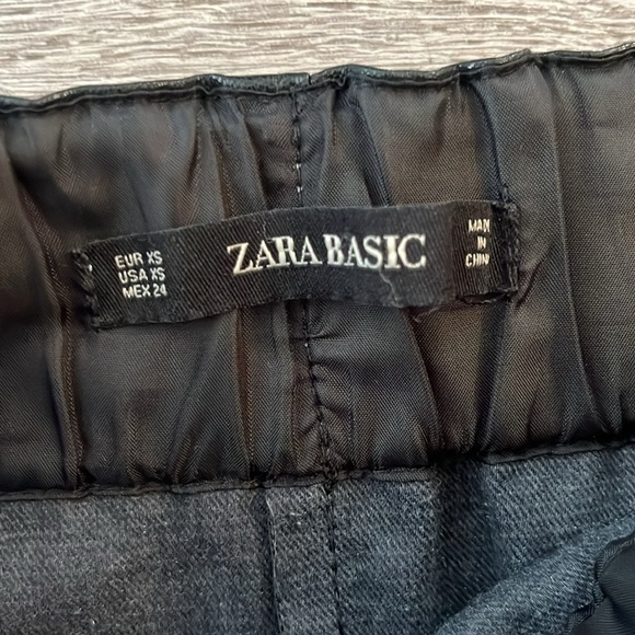Zara Black faux Leather Skirt XS - Picture 3 of 4